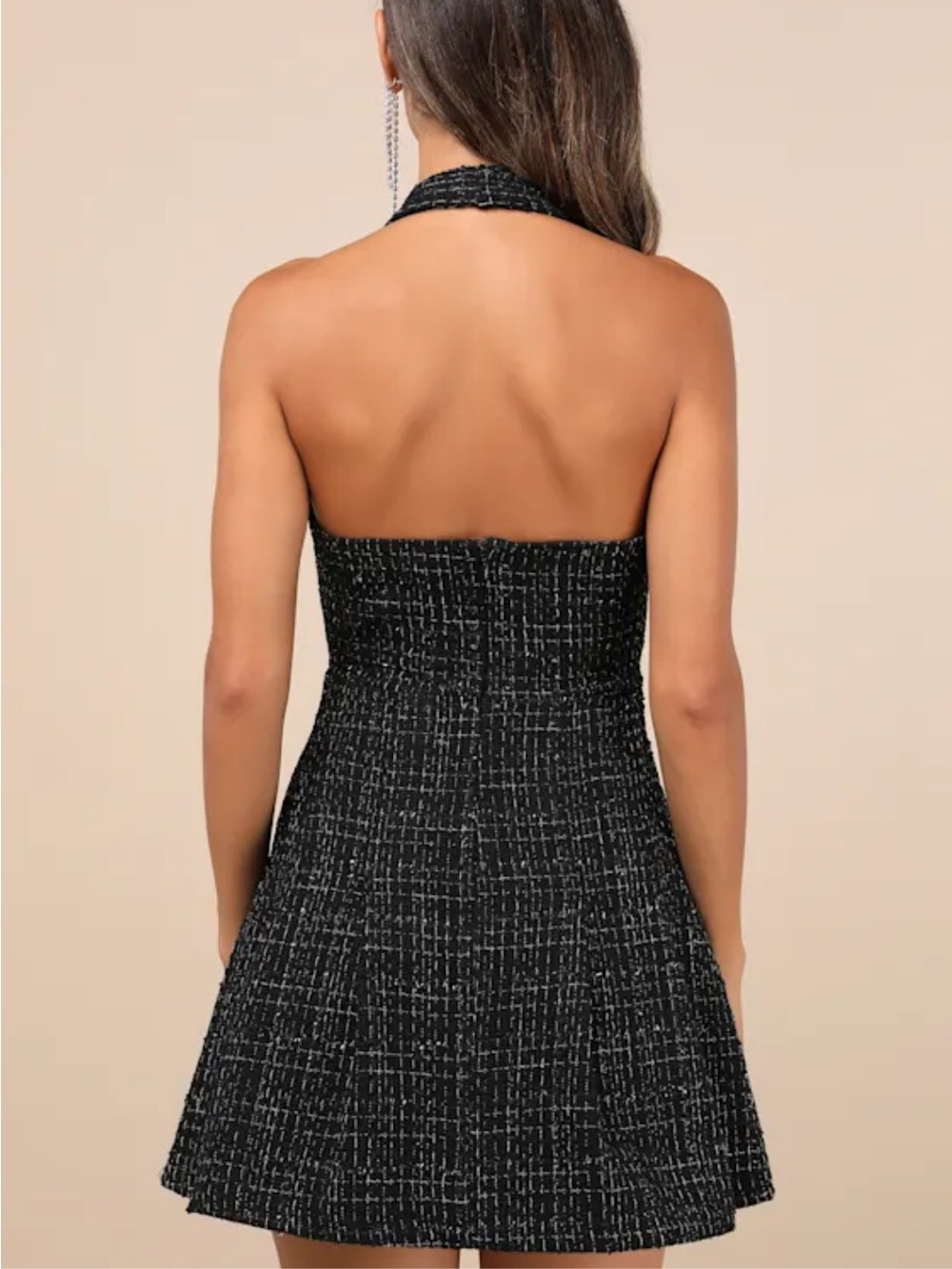 NWT Lulus black mini dress - Picture 4 of 13